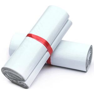 30x42 cm White Poly Mailer Wysyłka Plastikowe Torby Opakowania Produkty Poczta według kurierów Schowek Materiały wysyłkowe Samoprzylepne Pakiet Pakiet
