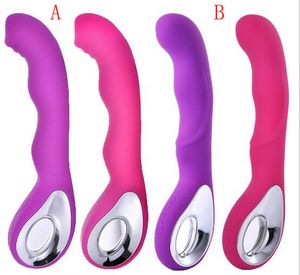 Vibradores Clitóris orais, USB Recarregável AV Magic Wand Massageador 10 Velocidade G-spot Vibrador Sex Toys para Mulheres Rosa / Roxo