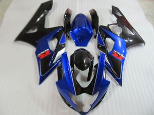 Eftermarknad Body Parts Fairing Kit för Suzuki GSXR 1000 2005 2006 Blue Black Fairings GSXR1000 K5 05 06 UT04