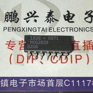 1826-0871 . MOG2829 , dual in-line 14 pin dip ceramic package Integrated circuits ICs . CDIP14