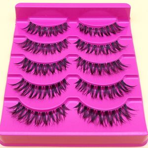 Lange, dicke, falsche Wimpern, professionelles Make-up, weiche, natürliche falsche Wimpern, verlängertes Augenende, falsche Wimpern, 1 cm – 1,5 cm