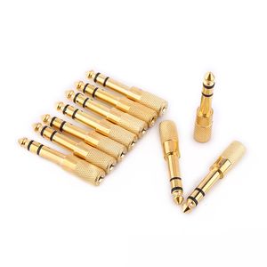 Freeshipping 20 Piece/Packs 6.5mm 1/4 inch Male to 3.5mm 1/8 inch Female Stereo Audio Plug Headphone Mic Jack Adapter Wholesale