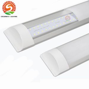 Fabriksutloppsytmonterad LED-batten dubbel radslampor 2ft 4ft T8-fixtur Purificati LED Tri-Proof Light Tube 20W AC 110-240V