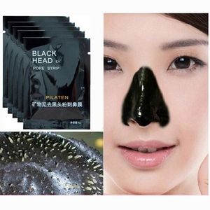 Partihandel Pilaten Nose Facial Blackhead Remover Mask Minerals Pore Cleanser Black Head Pore Strip för näsa Makup