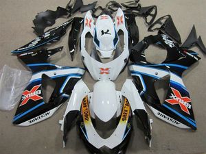 Injektionsgjutning ABS plastfeedningar för SUZUKI GSXR1000 09 10-14 15 Vit Svart Fairing Kit GSXR1000 2009-2015 OT51