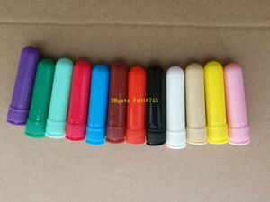 Blank Nasal Inhaler Aromatherapy bottle Nasals Inhalers Sticks with Wicks 12 color