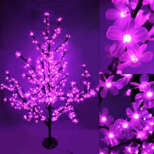 2m ft Height Outdoor Artificial Christmas Tree LED Cherry Blossom Tree Light LEDs Straight Tree Trunk LED Light Tre