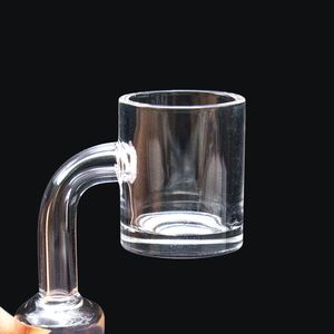 25 mm XL Flat Top Quartz Banger klarer Boden Thermal Skillet Smoking Nail Dab Bucket 10 mm 14 mm Glaswasserpfeifen