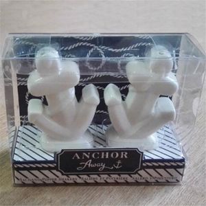 30sets Anchors Salt and Pepper Shakers Beach Themed Wedding Ceramic Favours Party Favors Events Supplies