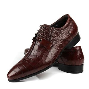 новый подлинный Высокое качество кожи мужской обуви платье черно-коричневый итальянской моды свадебные мужские ботинки