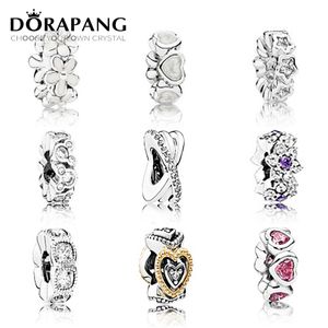 DORAPANG Genuine 925 Sterling Silver Hollowed out pattern Charm bead Fit collocation DIY Bracele bangle Jewelry WholesaleDORAPANG 100% 925