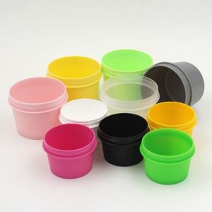 50Gram Empty Refillable Plastic Mini Storage Containers Jar With Lid Container Cream Box/Bottle Make Up Cream Facial Skin Care Mask Mixing B