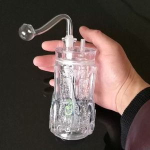 パゴダパターンHookah Glass Bongsアクセサリーには電子機器、ガラス喫煙パイプカラフルなミニマルチカラーパイプベストSP