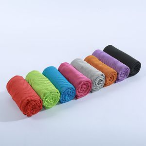 Summer Sports Ice Cold Towel Double Color Hypothermia Cooling Towels 30*80cm can customize package
