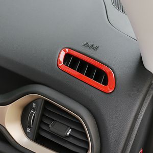 Armaturenbrett Front Klimaanlage Vent Outlet Abdeckungen Aufkleber Für Jeep Renegade 2015-2016 Auto Innen Zubehör Neue Ankunft Hohe qualität