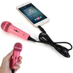 HOT Sale Mini Handheld Wired Condenser Microphone with Single Directivity 3.5mm Plug for UC QQ YY QT IS Cellphones PC Home KTV