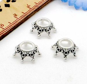 300PCS lot Tibetan Silver alloy Crown Spacer Beads Fit Jewelry Making diy 13x5mm