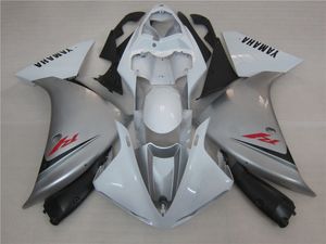 ヤマハYZF R1 09 10 11-14シルバーホワイトフェアリングセットYZF R1 2009-2014 OY04のための射出成形フェアリングキット