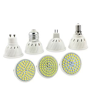 E27 E14 MR16 GU10 LAMPADA LED-lampa 110V 220V BOMMILLAS LED-lampans spotlight 48 60 80 LED Lampara Spot CFL Grow Plant Light