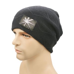 Union Flag Logo Kvinnor Män Mässor Höst Vinter Mjuk Varm Stickad Cap Fashion Skull Cap Mössor Gorro Skidkepsar För Unisex GH-131