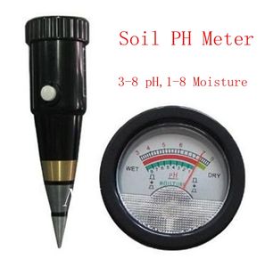 Freeshipping Portátil PH Medidor de Solo 1-8% PH 3-8 Nível de Umidade Tester Para Jardim Planta Flor Hidroponia Analyzer Frete Grátis