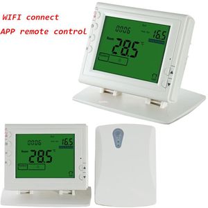 Freeshipping WIFI Wireless Programmable thermostat for Electric/Water/Boiler Heating system Android/IOS App