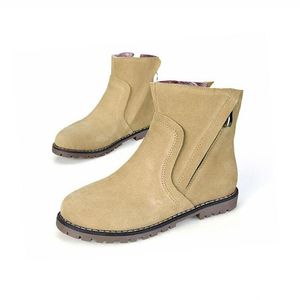 プラスサイズ34-43秋冬女性ブーツソリッドヨーロッパの女性の靴マーティンブーツスエードレザー足首ブーツ