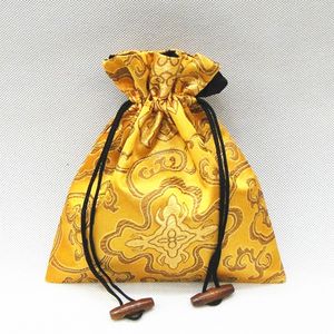 贅沢な巾着大きいギフトバッグシルクブロコード布包装ジュエリーネックレス香水スパイス収納袋菓子茶ラベンダーの好意バッグ