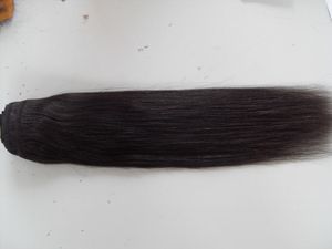 human virgin hair extensions 9 pieces with 18 clips clip in weft straight 1b/2/4 color