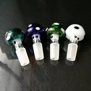 A-11mini Glass Bowls 14mm 18mm Joint Size Male Skull Alien Face Form Glass Bowls Smoking Bowls Adapter för glasvatten Bongs Mix Color Sale