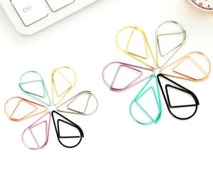 25mm clip metal drop shape <strong>paper clips</strong> metal clips office clips kawaii bookmark office school stationery