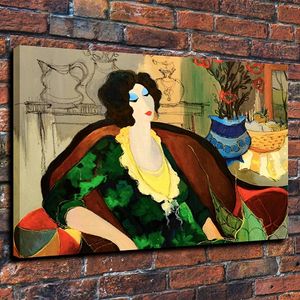 woman Hand Painted Portraits Home Wall Art Deco Oil Painting On Canvas Multi sizes It052