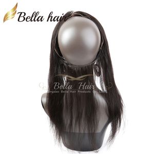 360 Lace Band Frontal Closures Grade 8A Brazilian Virgin Hair Silky Straight Lace Frontal 13*2 Bella