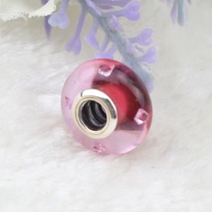 Edell Adatto Bracciali Pandora Rosa Jasmine Murano Charm Bead 925 Silver Flower perle di vetro Diy Belle monili che fanno