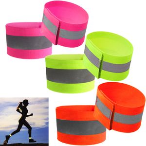 10pcs Ultralight Safety Reflective Warning Band Belt Arm Leg Straps for Outdoor Sports Accessories Night Cycling Protector Angel