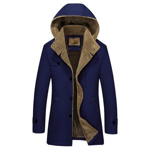 Wholesale- casaco casaco homens casaco casual casacos longos longos jaqueta de inverno casacos de pele homens inverno para baixo parka