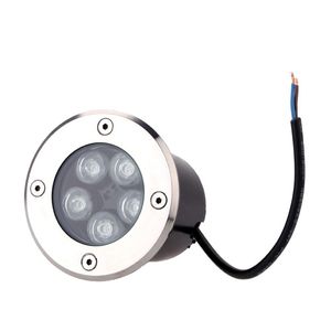 Edison2011 5W LED 가든 스포트 라이트 방수 DC 12V LED 지하 조명 AC85-265V 야외의 Buried 단계 램프 화이트 따뜻한 흰색