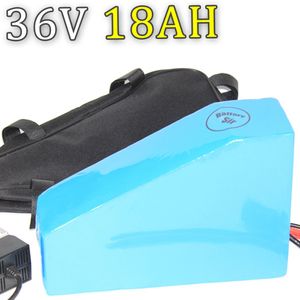 36V 18AH Samsung Triangel Batteri med laddare för 36V E-Bike Lithium Batteri 1000W BAFANG BATTERY ELECTRIC MTB