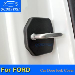 4 Pçs / lote ABS Car Door Lock Capas Protetoras Para Ford Focus Mondeo Kuga Borda Fiesta Everest Ecosport 2004-2018 Car-Styling QCBXYYXH