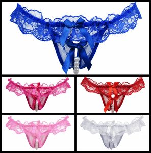 Новые женские жемчужные сексуальные трусики Tangas Lace Transparent Sexy G-Strings And Thongs Underwear T-pants Lingerie Panty Opcion Regia DHL fast ship