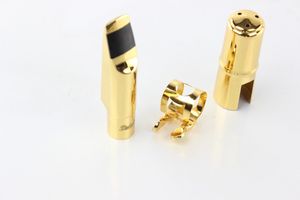 Dukoff Gold And Silver Plated Tenor Bb Metal Jazz Sax Mouthpiece Size 5~9 Tenor Saxophone Mouthpiece Instruments Mouthpiece