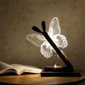 Night Lights 3d Motyl Lighting LED do dekoracji domu Kryty