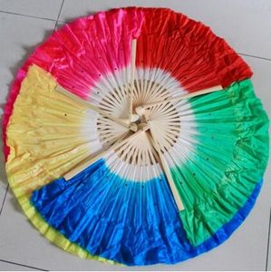 Wholesale sell bamboo resale online - Hot sell Bamboo frame Chinese belly dance fan silk veils assorted colors available