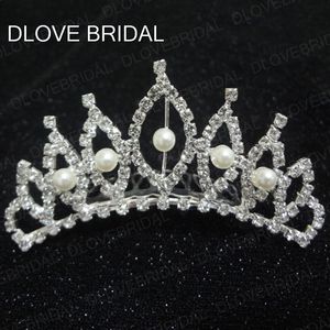 Wholesale real tiaras for sale - Group buy Real Photo Bridal Crown Wedding Crystal Rhinestone Pearls Hair Accessory Sydney Bridal Comb Tiara Bridal Accessories with Best Price