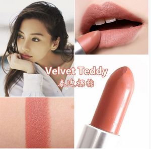 Livraison gratuite! Hot Sell Maquillage Matte Rouge à lèvres Nouvelle couleur Velvet Teddy Lipstick 3G (10pcs / Lot)