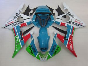 Bezpłatne 7 Prezenty Garning Kit dla Yamaha YZF R6 03 05 Blue White Fairings Set YZF R6 2003 2004 2005 OT35