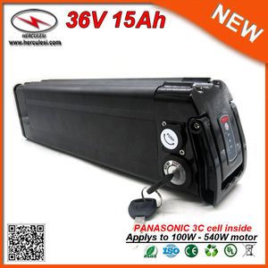 Wysokiej Bezpieczeństwo Raindoodporna 350W 500 W Srebrna Ryba E-Bike Bateria 36 V 15AH LIUM LI ION Bateria rowerowa elektryczna w komórce 3C 15amp BMS