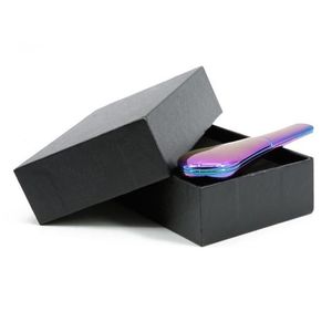 cool scoopshape con ciotola di copertura pipa da fumo pipa in metallo in lega di zinco arcobaleno con confezione regalo per vaporizzatore a base di erbe