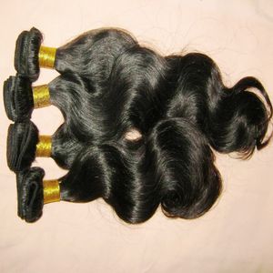 Worldwide Szybka Wysyłka 2020 Naturalny Czarny Nieprzetworzone Ciało Wave Peruwiańskie Human Hair 4 Wiązki Wielkie Weaves Slay