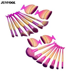 Mermaid Makeup Brushes Powder Blush Foundation Cosmetic Tools Chubby Fish Tail Brush Contour Bb Cream Rainbow Make Up Maquiagem